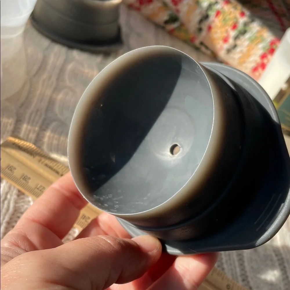4 Tovolo Clear/Gray plastic/silicon Ice Molds create 2.5” spheres, bar cocktails